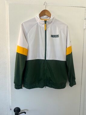 Nike NFL Green Bay Packers Women's Full Zip Track Jacket Team Fan Gear | Size XL